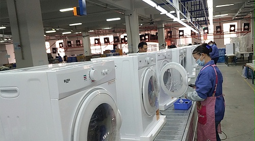 年底繁忙！金環(huán)電器全力保障英國(guó)Argos客戶滾筒干衣機(jī)生產(chǎn)